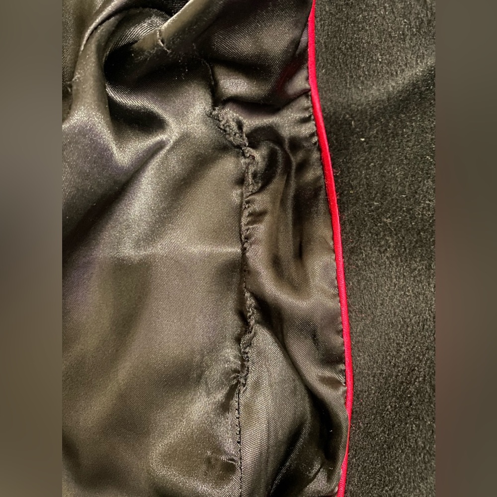 Cole Haan Wool Blend Coat Size 14 in Black - Picture 8 of 10